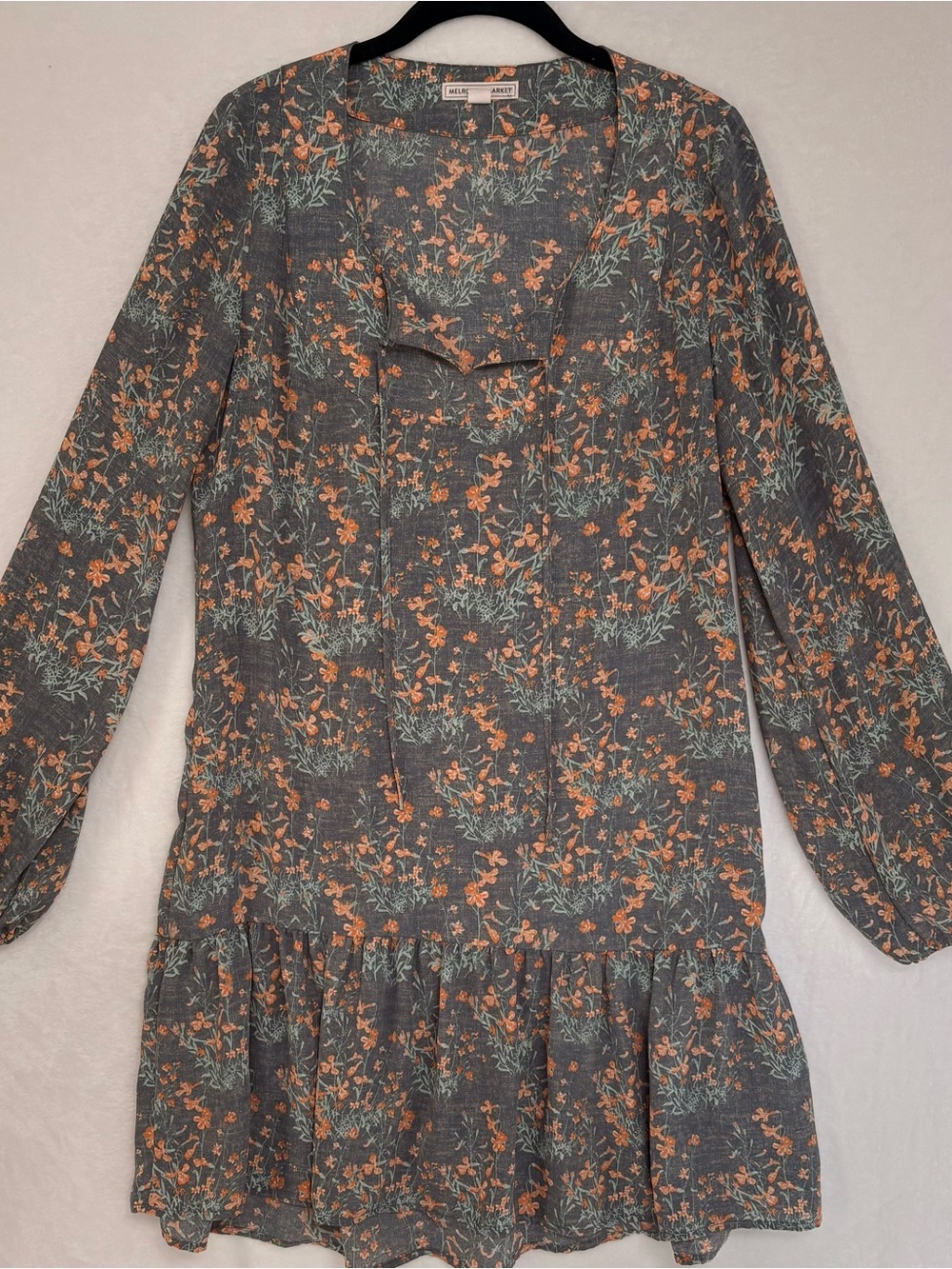 🤍 Melrose & Market Boho Cottagecore Drop Waist Dress – Size Small